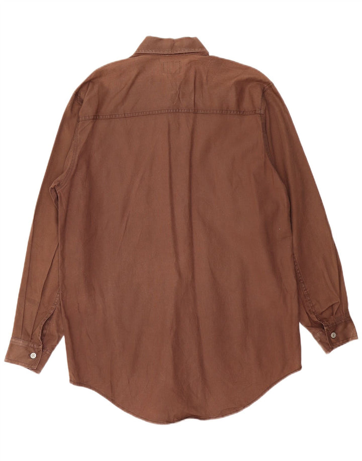 Levi's Herren-Hemd, groß, Größe S, braune Baumwolle