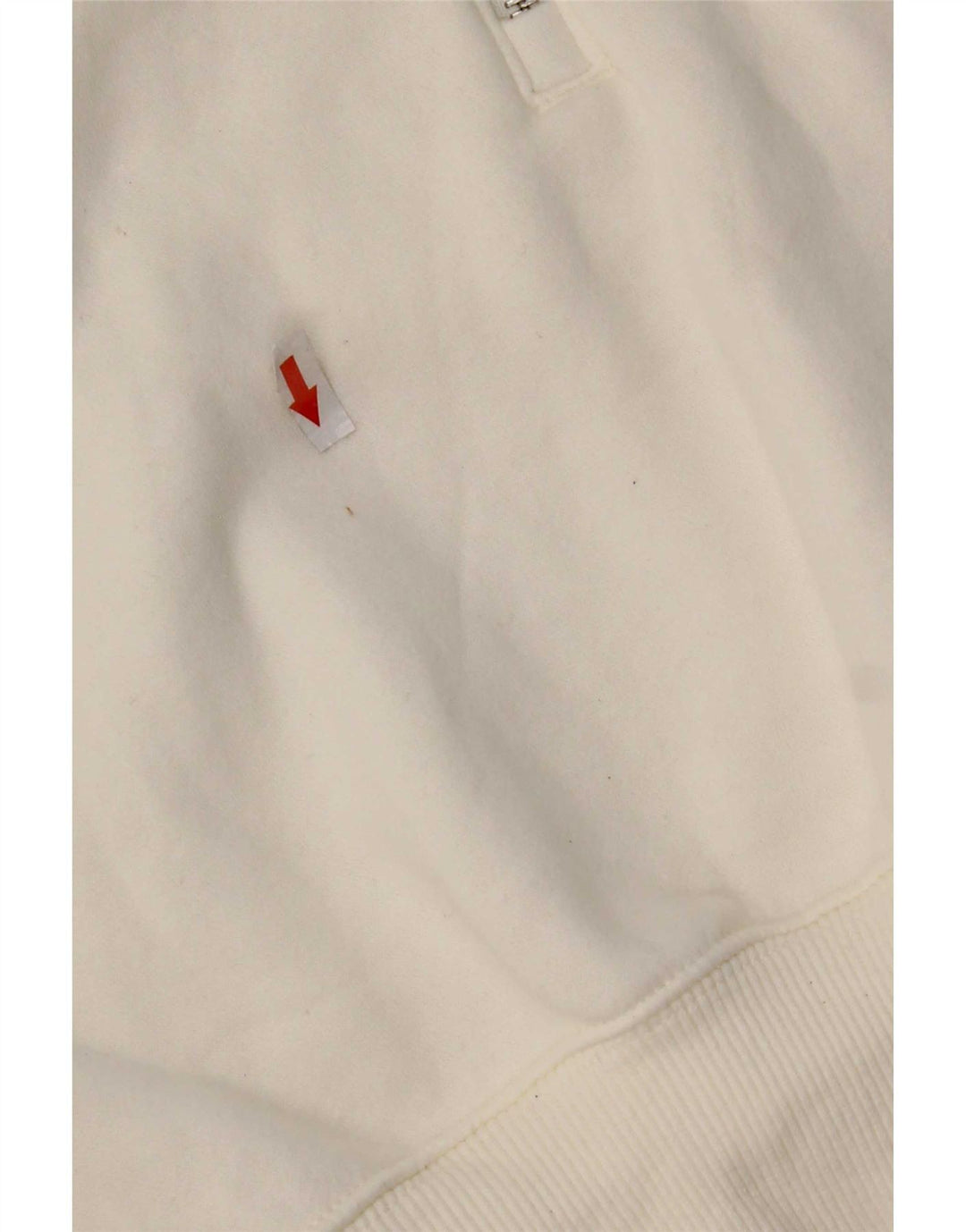 Nike Damen-Sweatshirt, übergroß, kurz geschnitten, mit Reißverschluss, UK 10, Größe S, Weiß