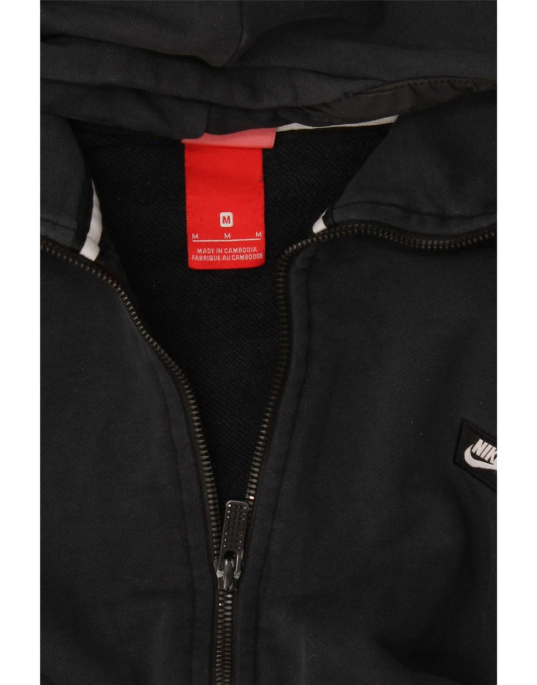 Nike Herren-Kapuzenpullover mit Reißverschluss, mittelgroß, Schwarz
