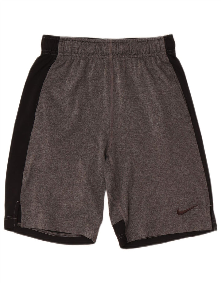 Nike Dri Fit Sportshorts für Jungen, 11–12 Jahre, Mittelgrau, Farbblock