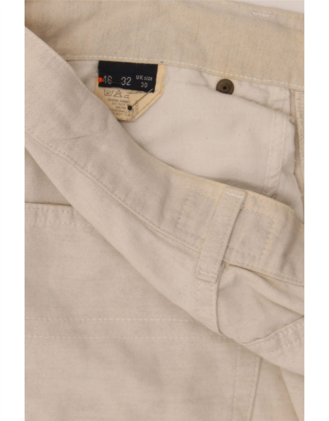 TRUSSARDI JEANS Mens Casual Shorts W30 Medium  Beige Cotton Vintage Trussardi Jeans and Second-Hand Trussardi Jeans from Messina Hembry 