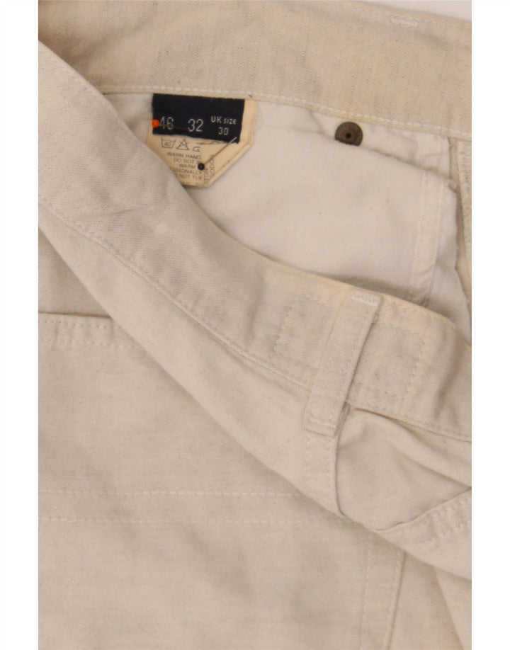 TRUSSARDI JEANS Mens Casual Shorts W30 Medium  Beige Cotton Vintage Trussardi Jeans and Second-Hand Trussardi Jeans from Messina Hembry 