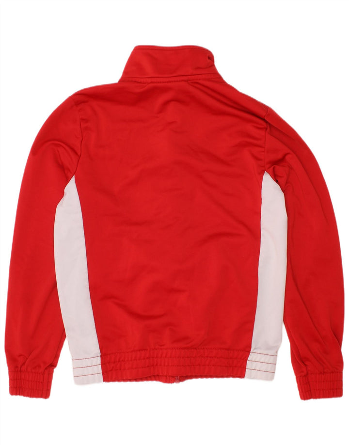 LOTTO Jungen-Trainingsanzug, Oberteil, Jacke, 7–8 Jahre, XS, Rot, Farbblock