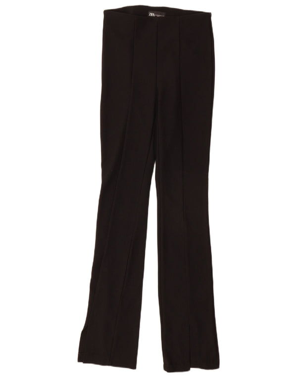 Zara Damen Flare Leggings UK 6 XS Schwarz