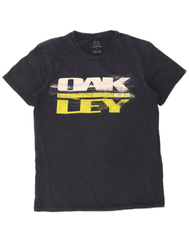 Oakley Herren-T-Shirt mit Grafik, Größe S, Marineblau