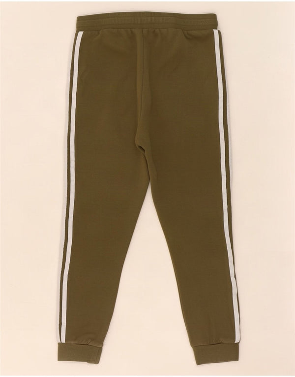 Adidas Mädchen-Trainingshose, Jogginghose, 9–10 Jahre, Khaki, Baumwolle