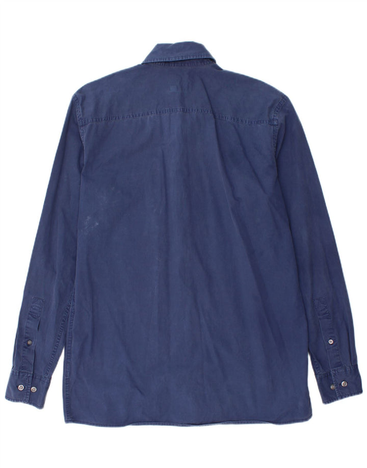 Gas Herren-Hemd, klein, marineblau, Baumwolle