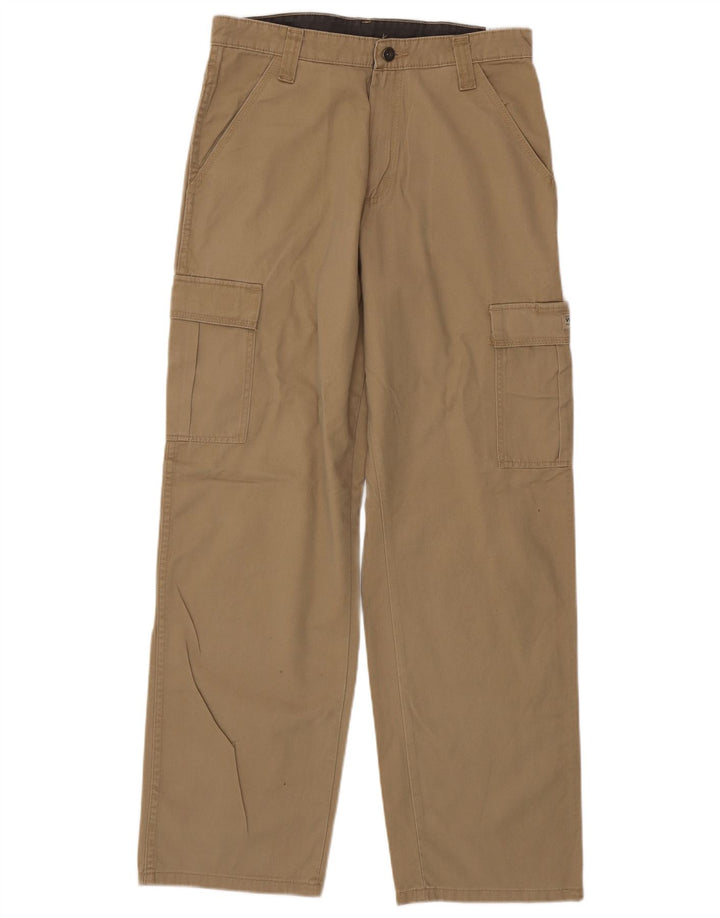 Wrangler Herren gerade Cargohose W30 L32 Beige Baumwolle