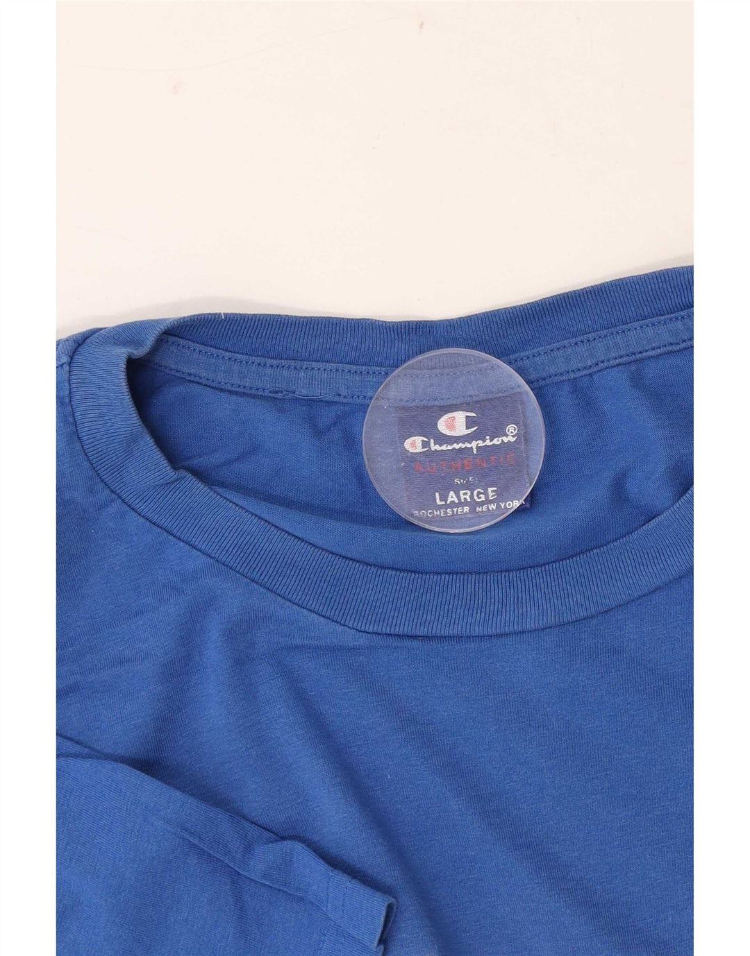 Champion Herren T-Shirt mit Grafik, Größe L, Blau