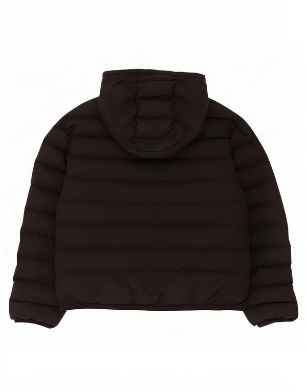 Nike Jungen-Kapuzenjacke, gepolstert, 10–11 Jahre, mittelgroßes schwarzes Polyester