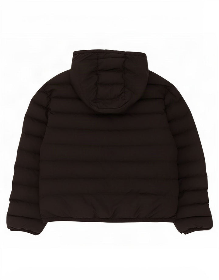 Nike Jungen-Kapuzenjacke, gepolstert, 10–11 Jahre, mittelgroßes schwarzes Polyester