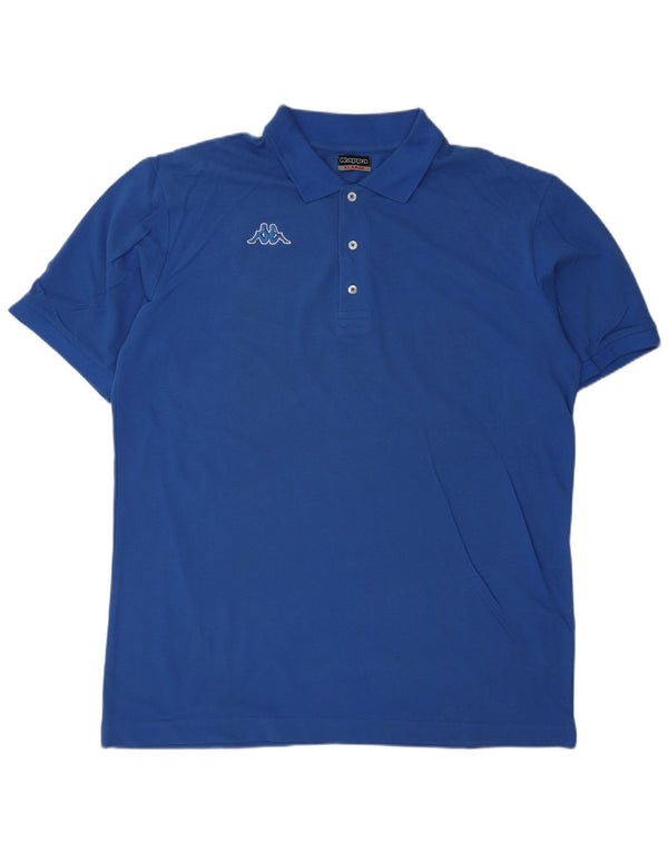 KAPPA Herren Poloshirt XL Blau Baumwolle