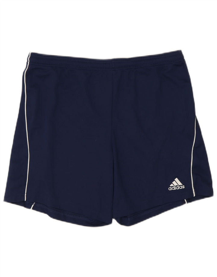 ADIDAS Jungen Climalite Sport Shorts 13-14 Jahre Marineblaues Polyester