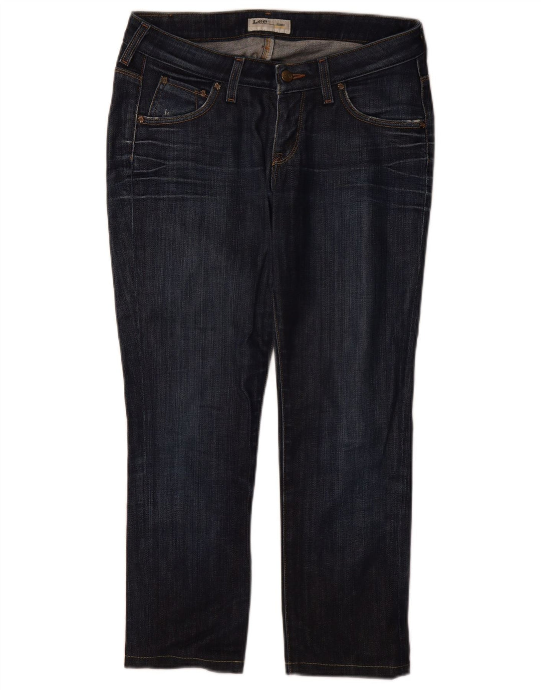 Lee Damen Norma Slim Jeans W29 L26 marineblaue Baumwolle