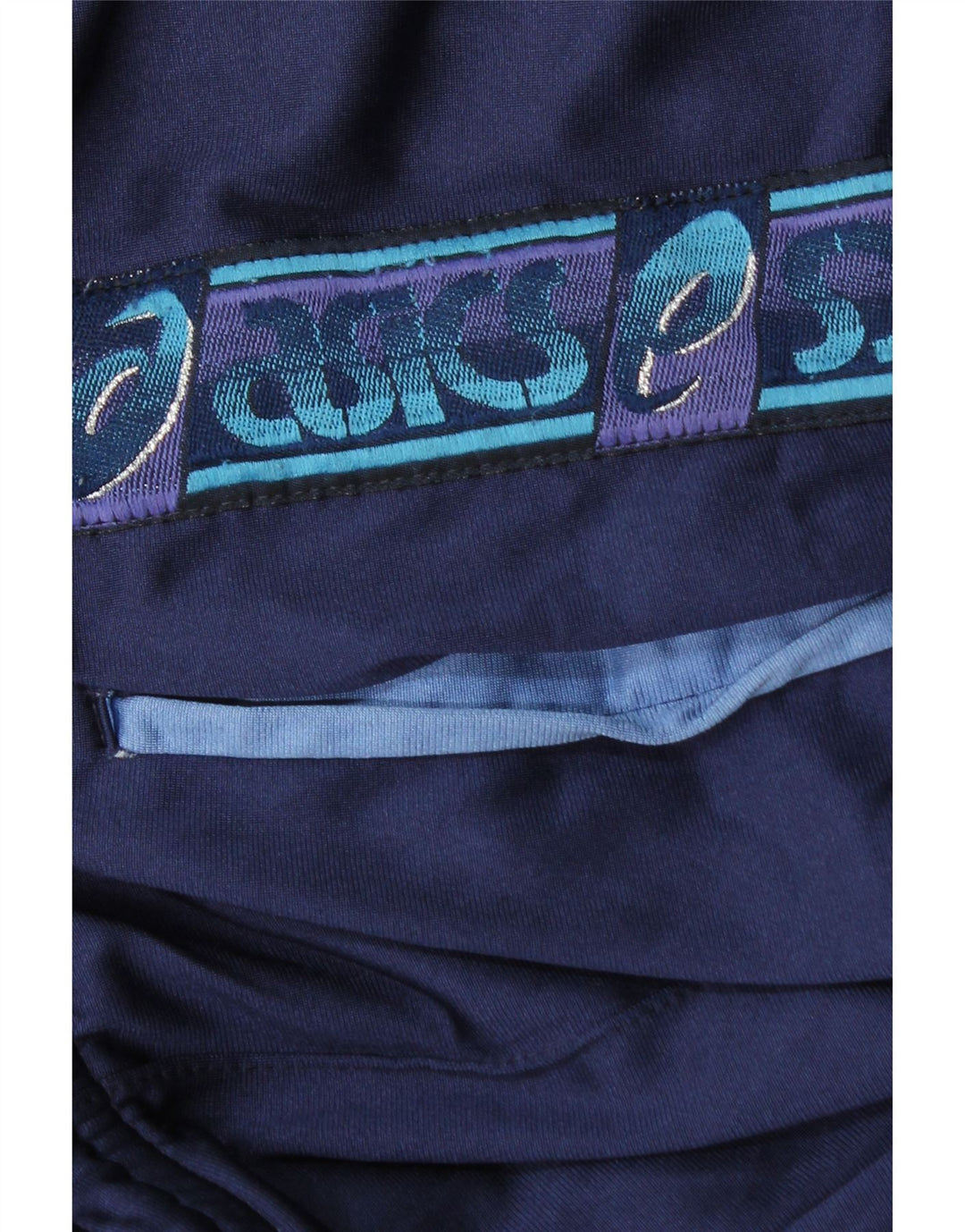 Asics Herren-Trainingshose mit Grafik, mittelblau, Polyamid