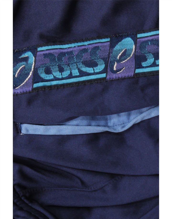 Asics Herren-Trainingshose mit Grafik, mittelblau, Polyamid