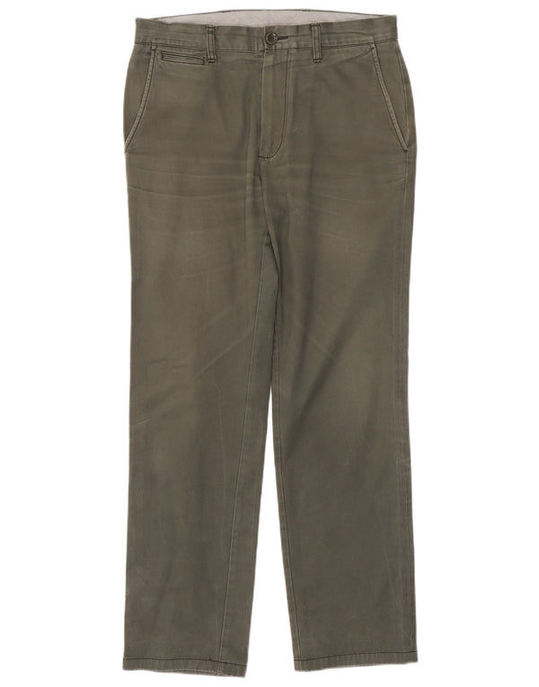 DOCKERS Herren Slim Fit Chinohose W32 L32 Khaki Baumwolle