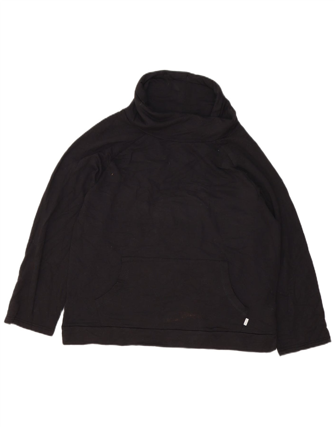 Fat Face Damen-Sweatshirt mit Rollkragen, übergroß, Gr. 10, Größe S, Schwarz
