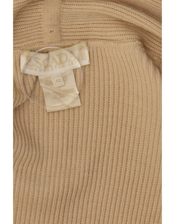 ESCADA Womens Longline Cardigan Sweater EU 42 Large Beige Vintage Escada and Second-Hand Escada from Messina Hembry 