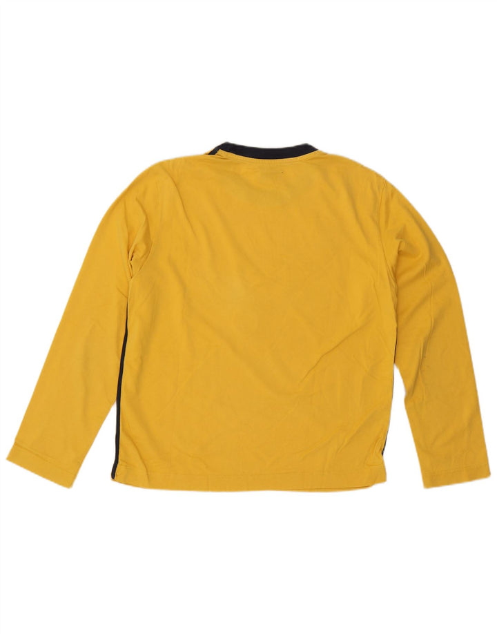 Gas Herren Graphic Top Langarm Mittelgelb