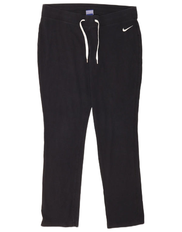 Nike Womens Tracksuit Trousers UK 18 XL Navy Blue Cotton