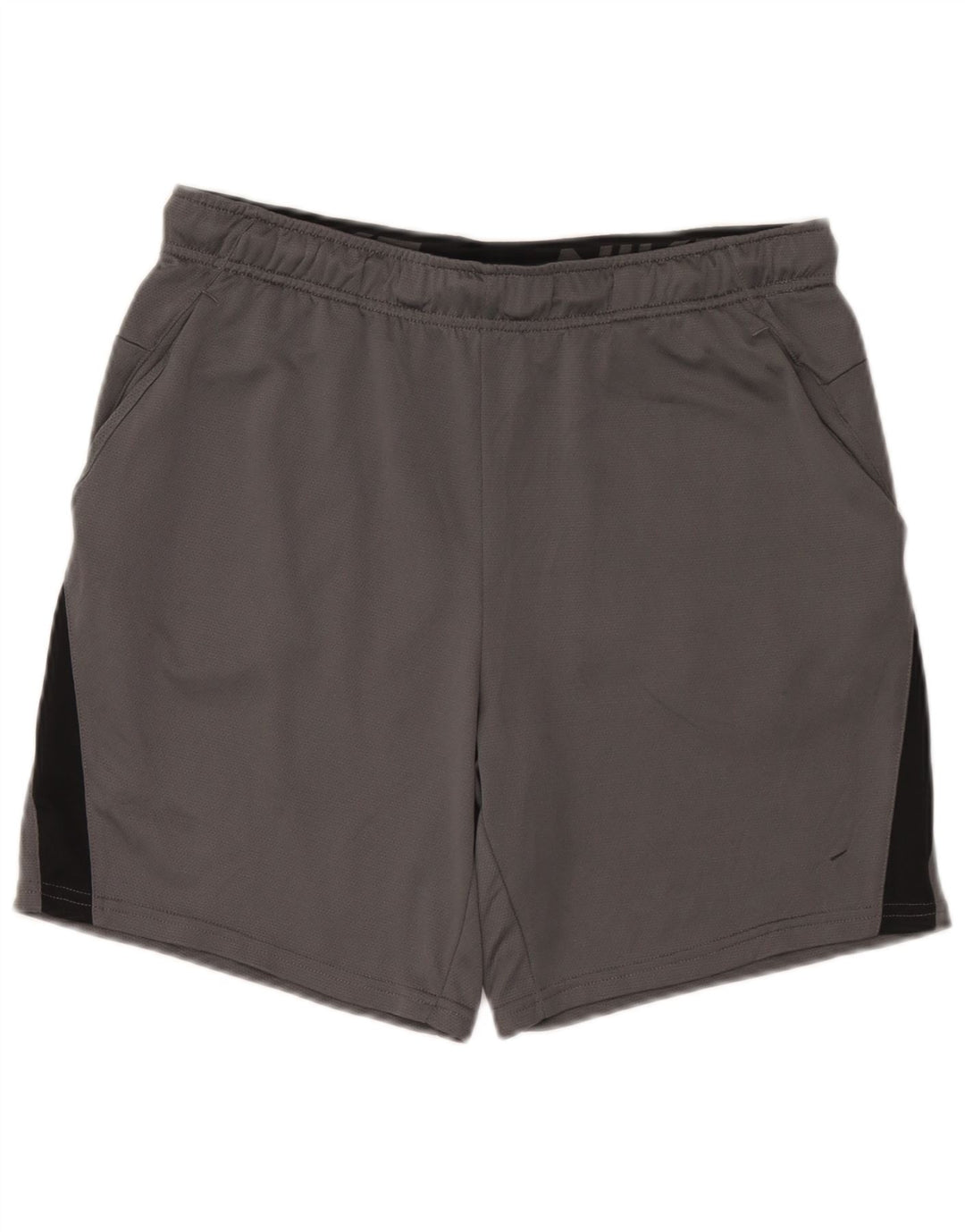 Nike Herren Dri Fit Standard Sportshorts, großes graues Farbblock-Polyester