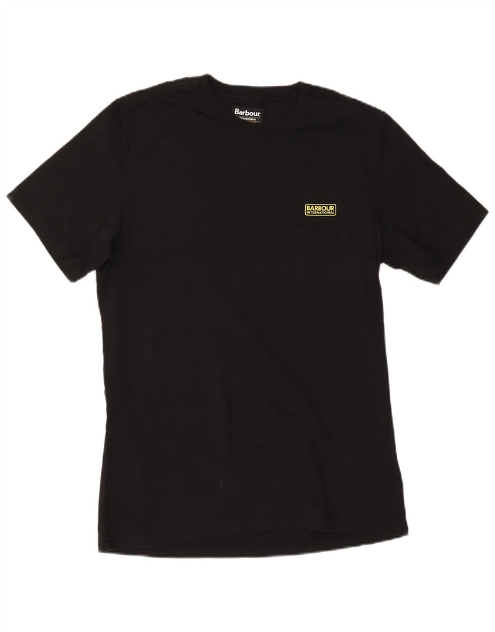 Barbour Herren Slim Fit T-Shirt Top Large Schwarz Baumwolle