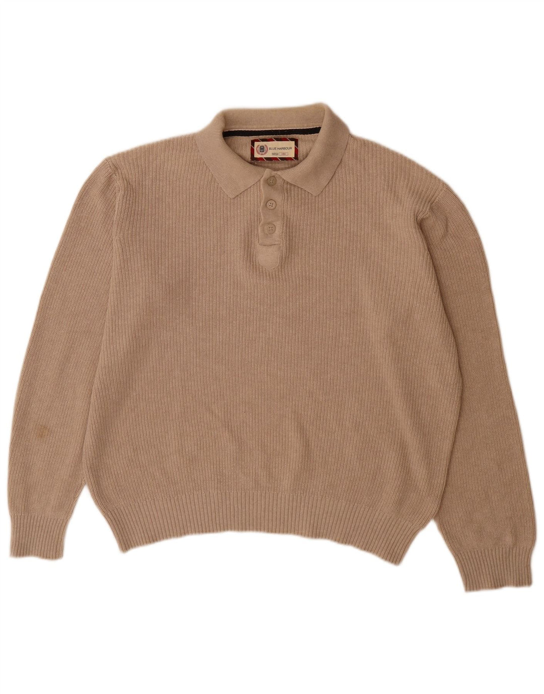 Marks & Spencer Herren-Pullover „Harbor“ mit Rollkragen, Blau, Größe L, Beige