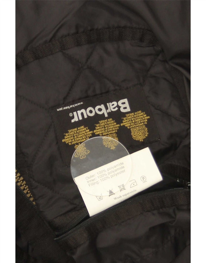 Barbour Herren Steppjacke UK 38 Medium Schwarz Polyamid