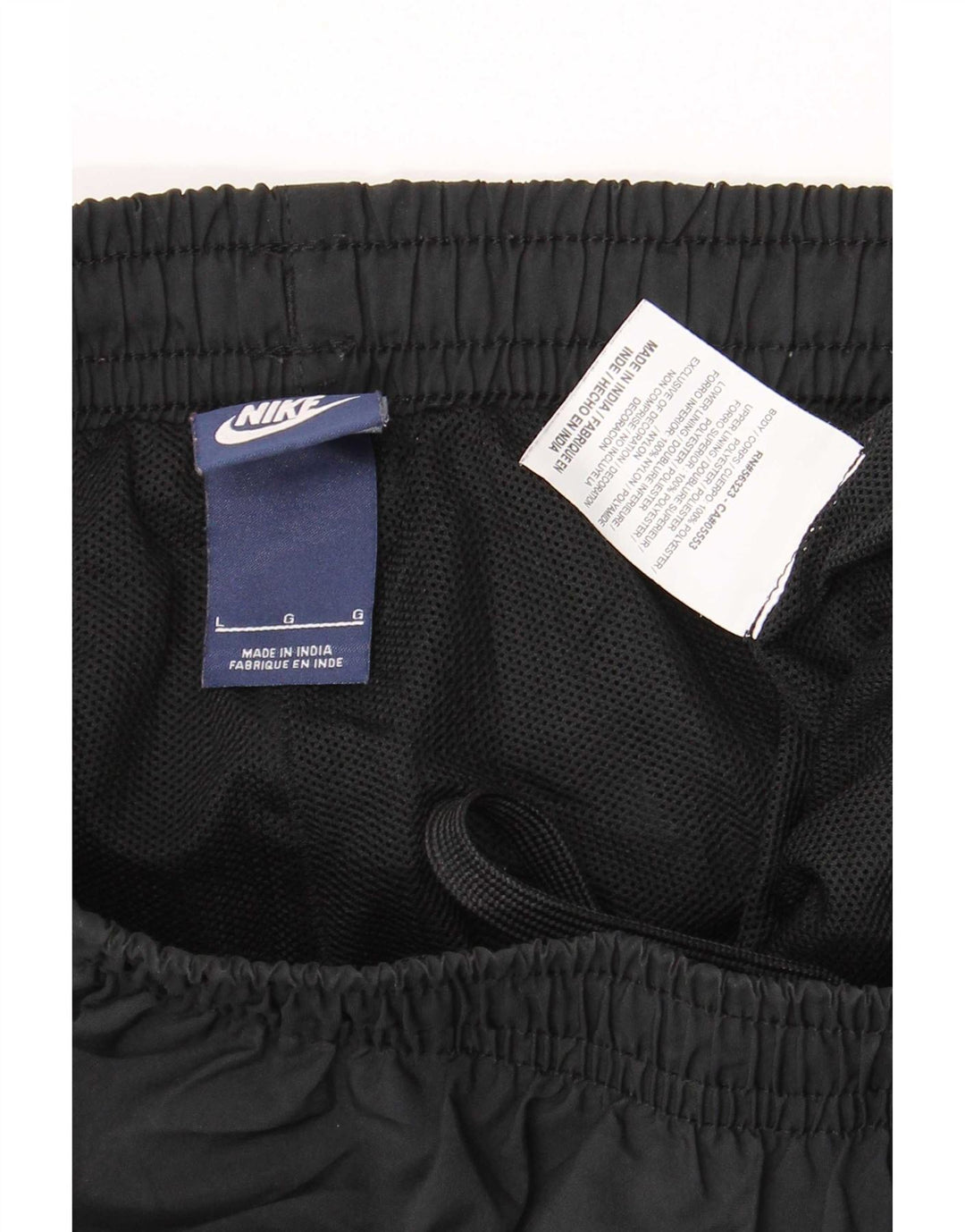 Nike Herren-Trainingshose, groß, aus schwarzem Polyester