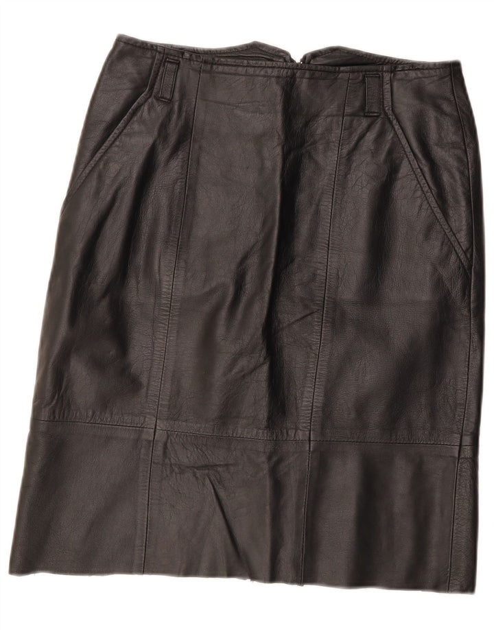 Blacky Dress Damen Lederrock EU 38 Medium W28 Schwarzes Leder
