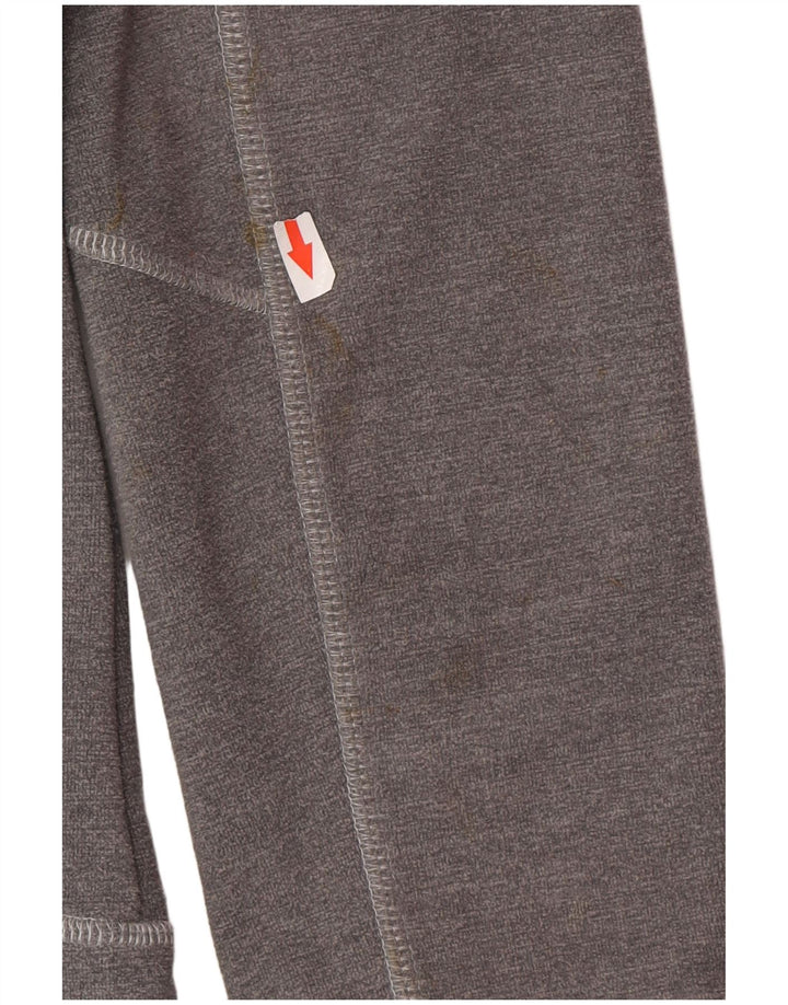 Jack Wolfskin Damen Zip Hoodie Pullover UK 14/16 Large Grau Polyester