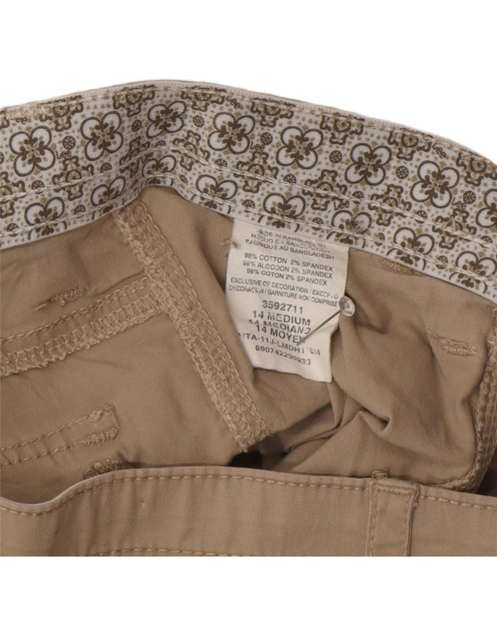 LEE Damen Cargoshorts US 14 XL W34 Beige Baumwolle