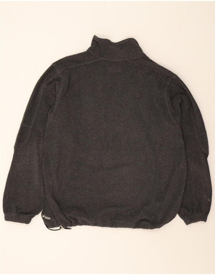 LOTTO Mens Zip Neck Fleece Jumper Large Grey Polyester Vintage Lotto and Second-Hand Lotto from Messina Hembry 