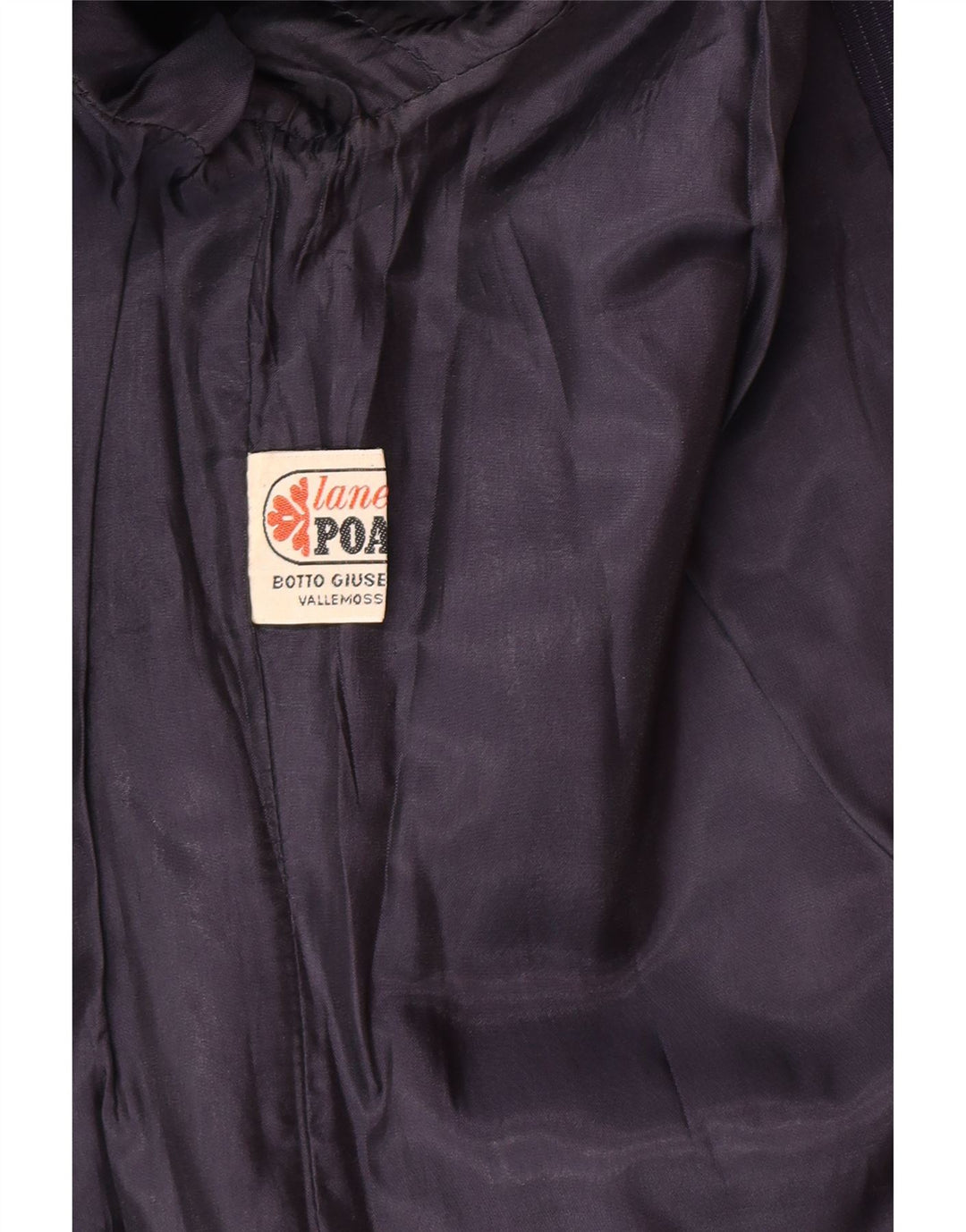 Vintage Damen 1-Knopf-Blazerjacke IT 46 Große marineblaue Nadelstreifen
