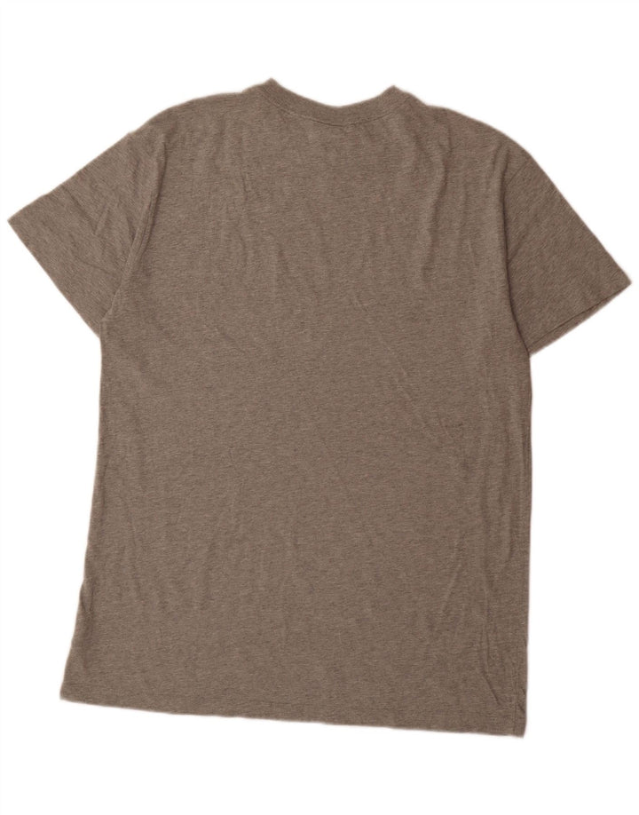 Nike Herren T-Shirt Top Large Grau Baumwolle
