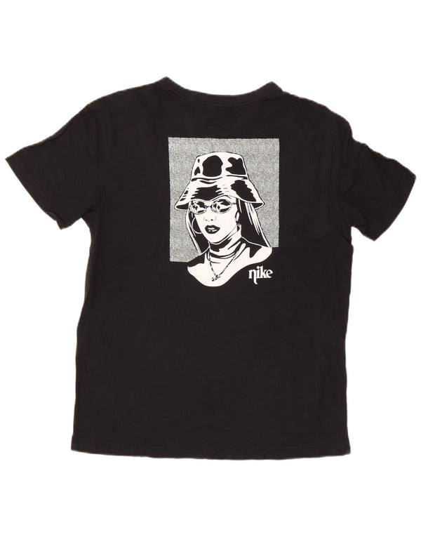 Nike Herren-T-Shirt mit Grafik, Größe S, schwarze Baumwolle
