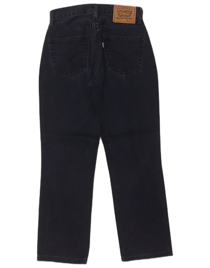 Levi's Damen 595 Straight Jeans W28 L27 Marineblaue Baumwolle
