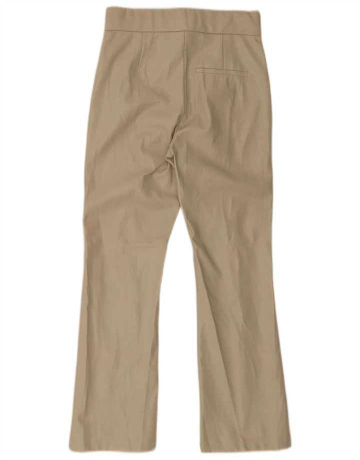 Gerade Freizeithose für Damen von Zara, Größe S, W26, L26, Beige, Polyester