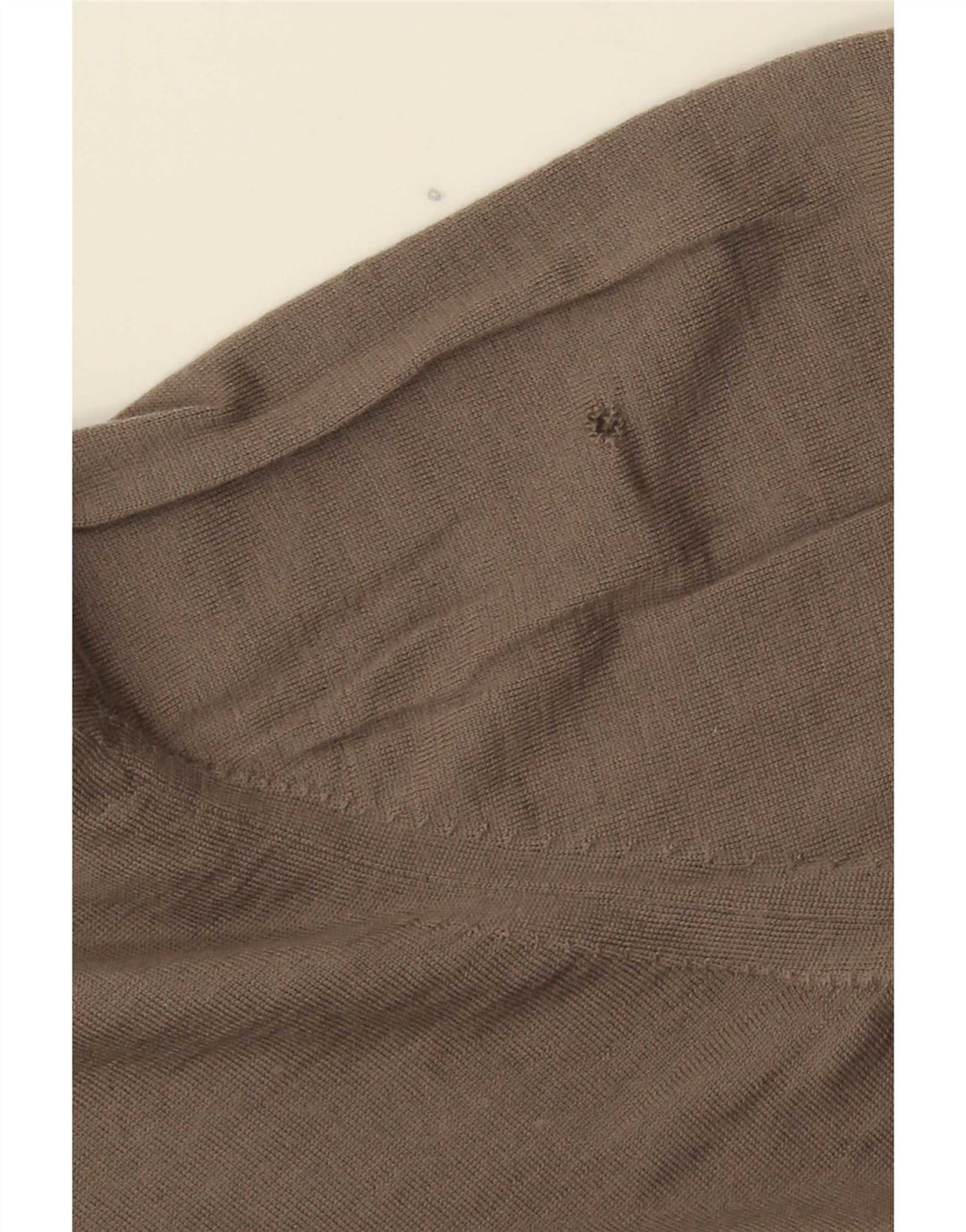Massimo Dutti Herren-Pullover mit Reißverschluss, 2XL, braune Wolle