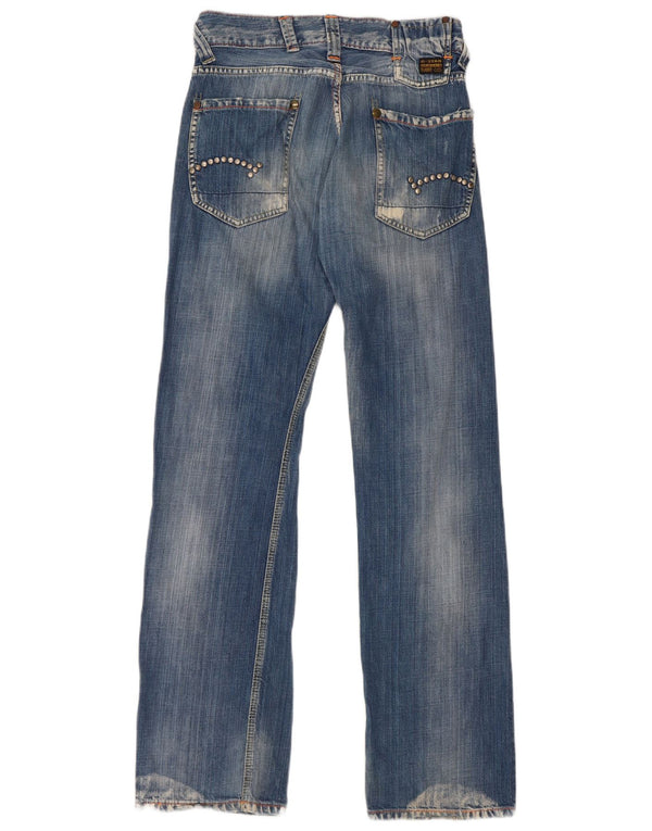 G-Star Damen Bootcut Jeans W28 L34 Blaue Baumwolle