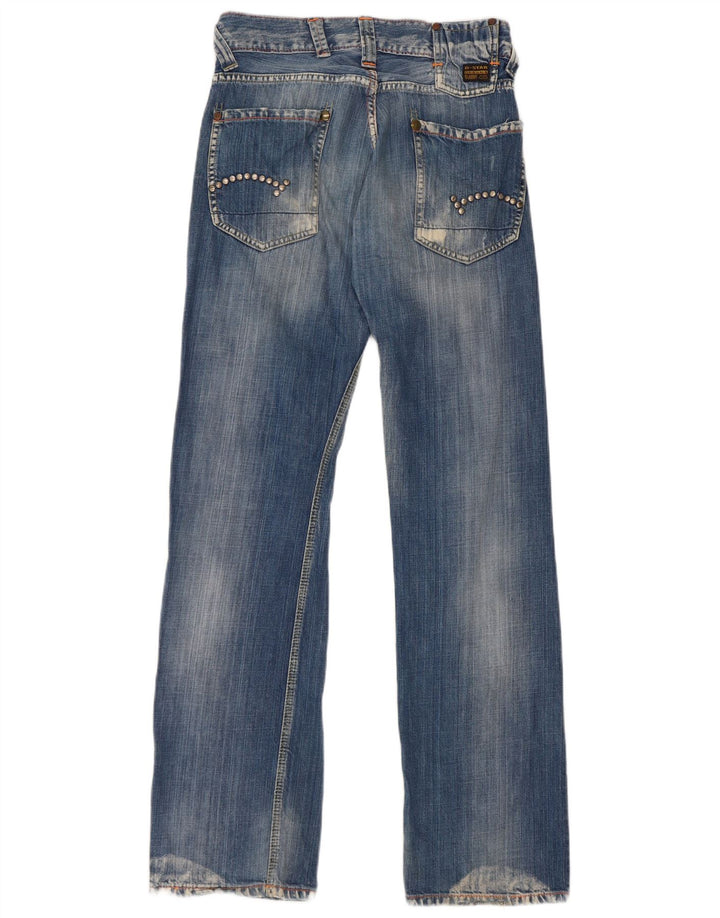 G-Star Damen Bootcut Jeans W28 L34 Blaue Baumwolle