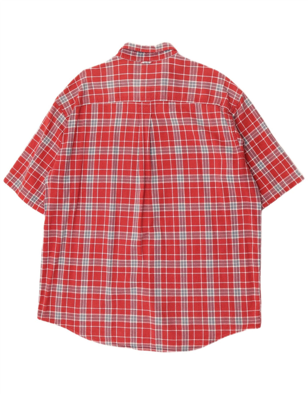 Timberland Herren Rugged Fit Kurzarmhemd XL Rot kariert