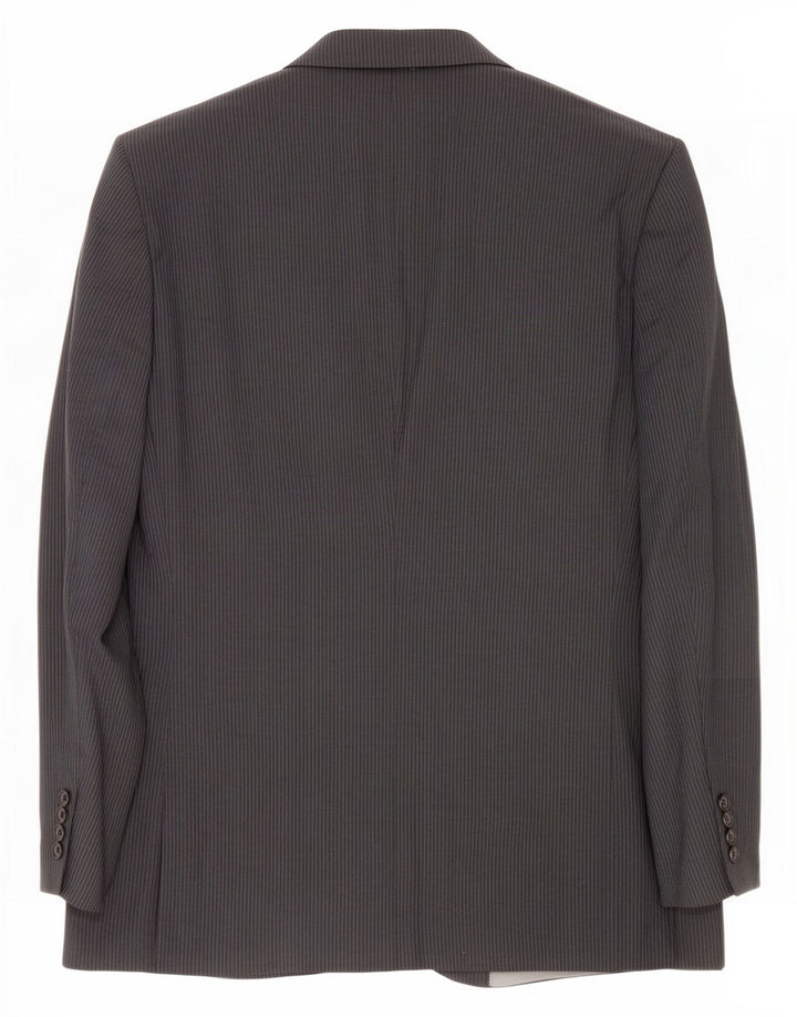 Pierre Cardin Herren-Blazer mit 2 Knöpfen, Gr. 40, groß, grau, Nadelstreifen