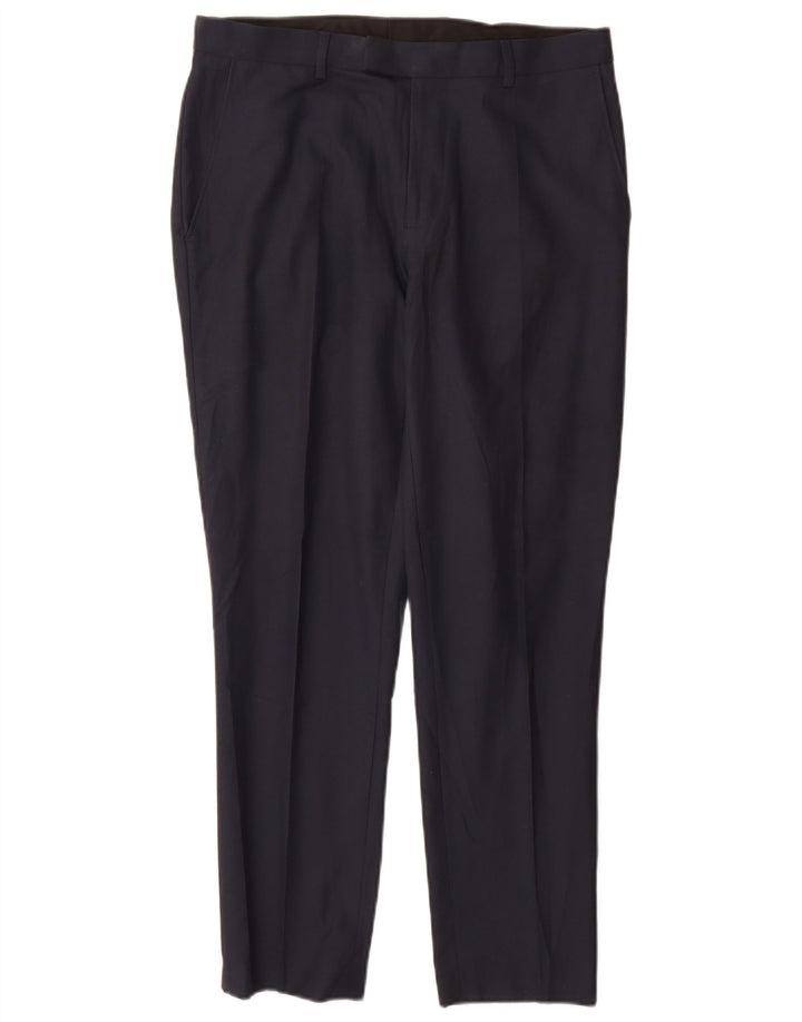 Marks & Spencer Slim-Anzughose für Herren, W32, L29, Marineblau, Polyester