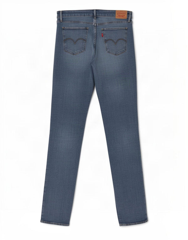 Levi's Damen 712 Slim Jeans W32 L34 Blaue Baumwolle
