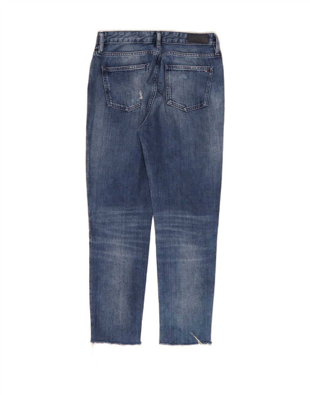TOMMY HILFIGER Womens Distressed Slim Jeans W27 L26 Blue Cotton Vintage Tommy Hilfiger and Second-Hand Tommy Hilfiger from Messina Hembry 