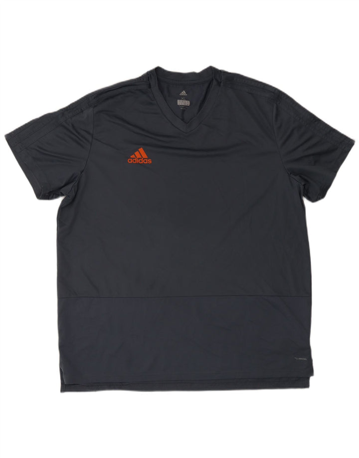 Adidas Herren Climacool T-Shirt Top XL Grau Polyester