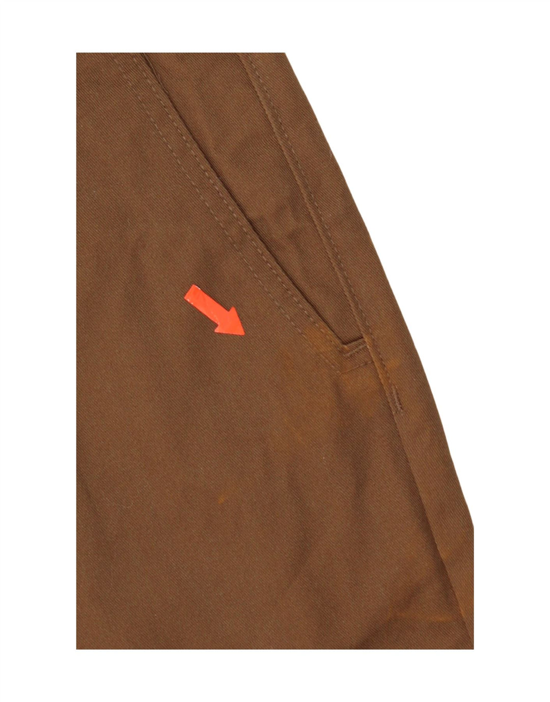 Volcom Damen Gerade Chinohose W32 L31 Braune Baumwolle