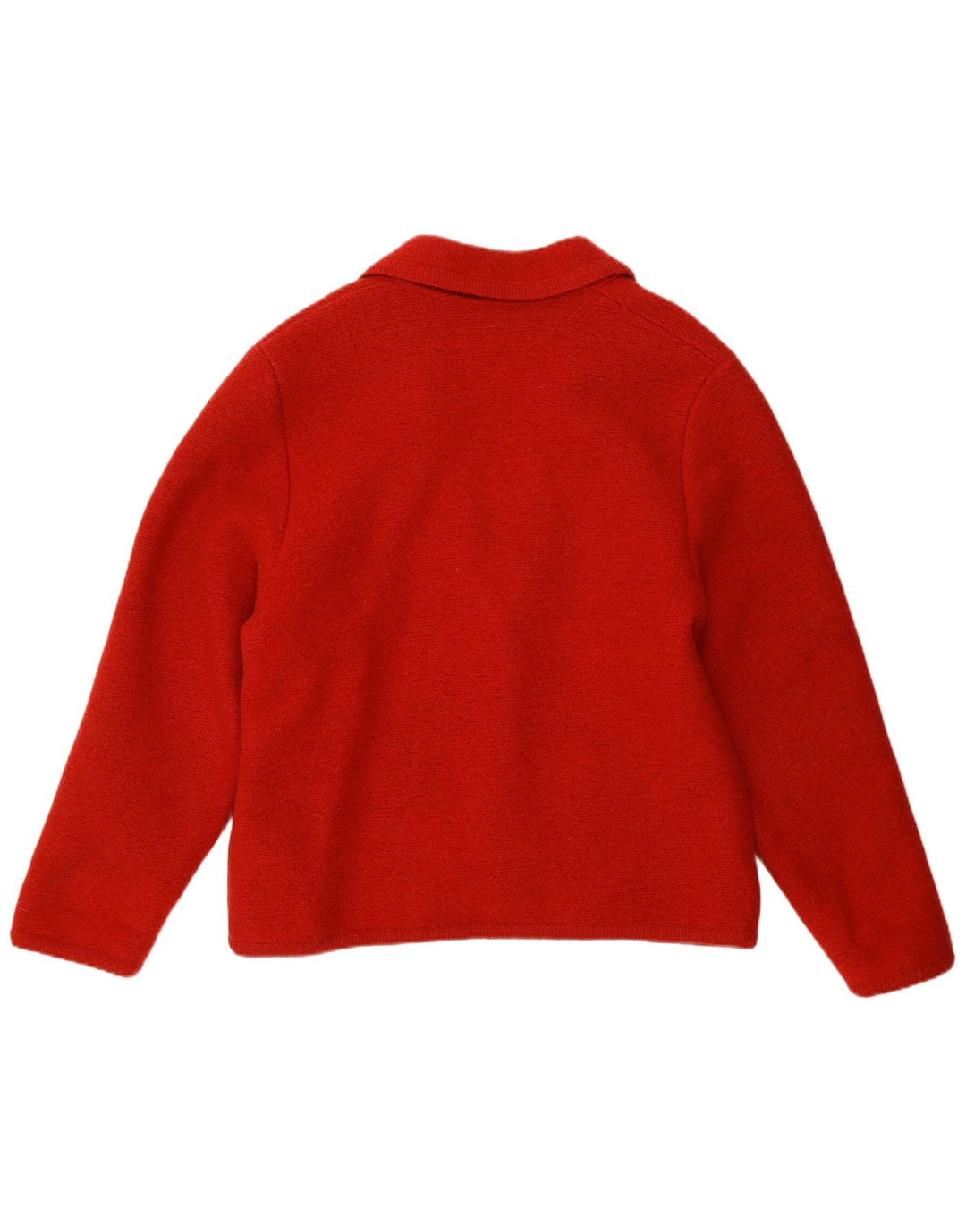 Geiger Damen 3-Knopf-Blazerjacke EU 42 Große rote Schurwolle